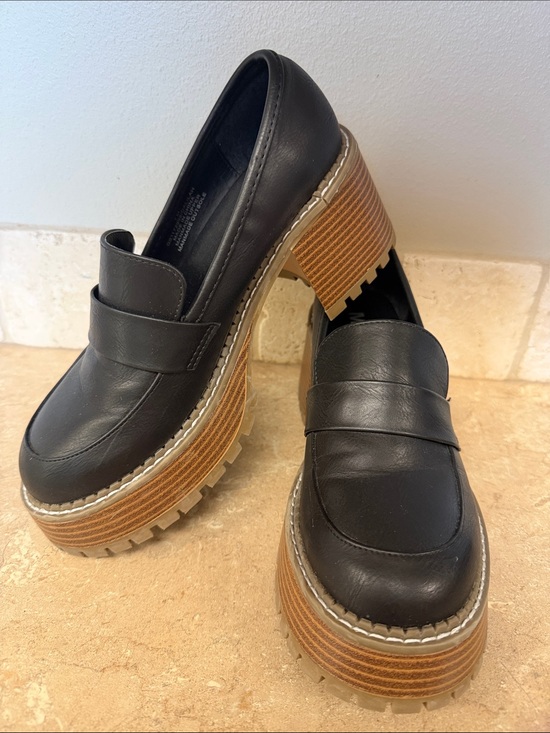 MIA Shoes - MIA Dahila Chunky Platform Loafer Shoes Sz7